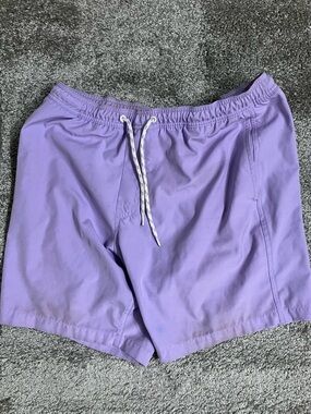 GAP Lavender Elastic Waist Swim Shorts with White Mesh Lining